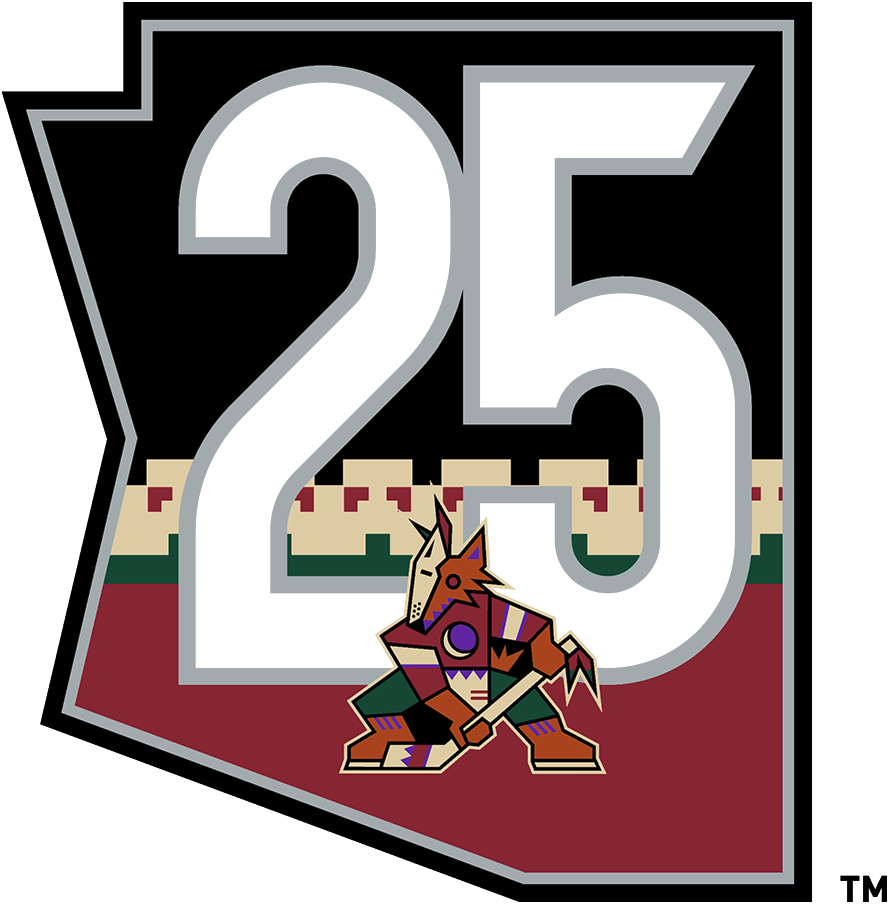 Arizona Coyotes 2021 Anniversary Logo v2 iron on heat transfer